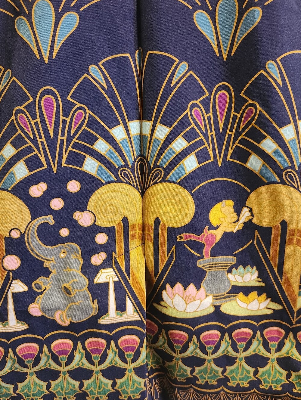 Disney Dress Shop Fantasia Art Deco Dress L NWT Sorcerer Mickey - Picture 12 of 16